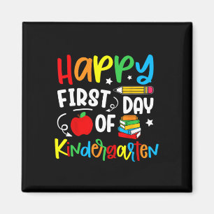 Happy First Day Of Kindergarten Back To School Tea Magnet