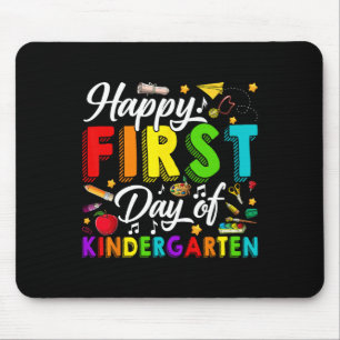 Happy First Day Of Kindergarten Ck To School Boys  Mouse Pad