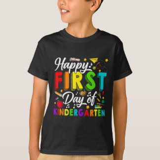 Happy First Day Of Kindergarten Ck To School Boys T-Shirt