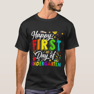 Happy First Day Of Kindergarten Ck To School Boys T-Shirt