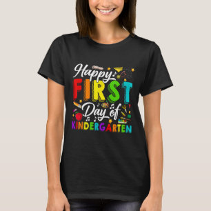 Happy First Day Of Kindergarten Ck To School Boys T-Shirt