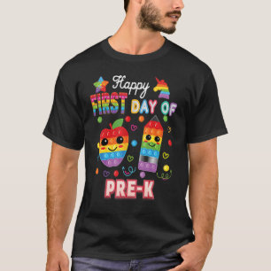 Happy First Day Of Pre K Fidget Toy Kid Back To Sc T-Shirt