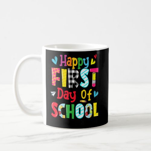 Happy First Day Of School 3rd Grade  Back To Schoo Coffee Mug