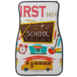 Happy First Day Of School Back To School Baby Car Floor Mat