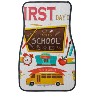 Happy First Day Of School Back To School Baby Car Floor Mat
