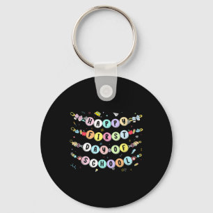 Happy First Day Of School Bracelet Back To School Keychain