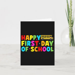 Happy First Day Of School Bus Driver Welcome Back  Card