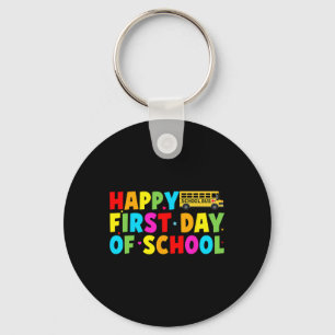 Happy First Day Of School Bus Driver Welcome Back Keychain