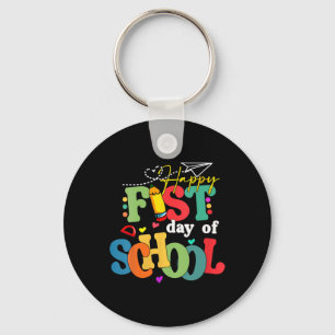 Happy First Day Of School Byck To School Teacher S Keychain