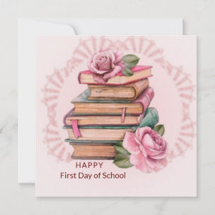 Happy first day of school card