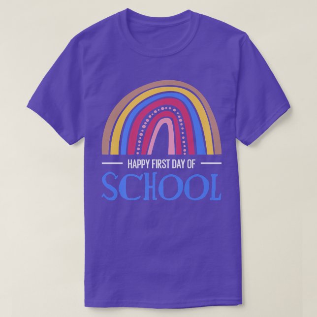 Happy First Day Of School - First Day Of School Pr T-Shirt (Design Front)
