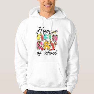 happy first day of school first grade rainbow hoodie