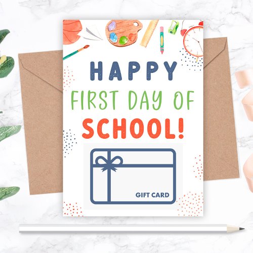 Happy First Day of School Gift Card Holder