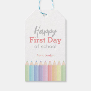 Happy First Day of School Gift Tags