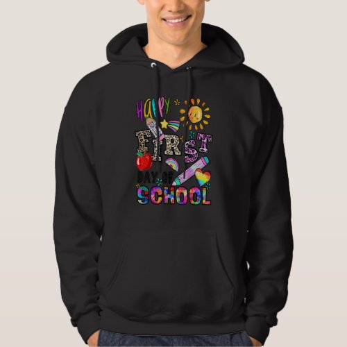Happy First Day Of School Grade Teacher Grade Team Hoodie
