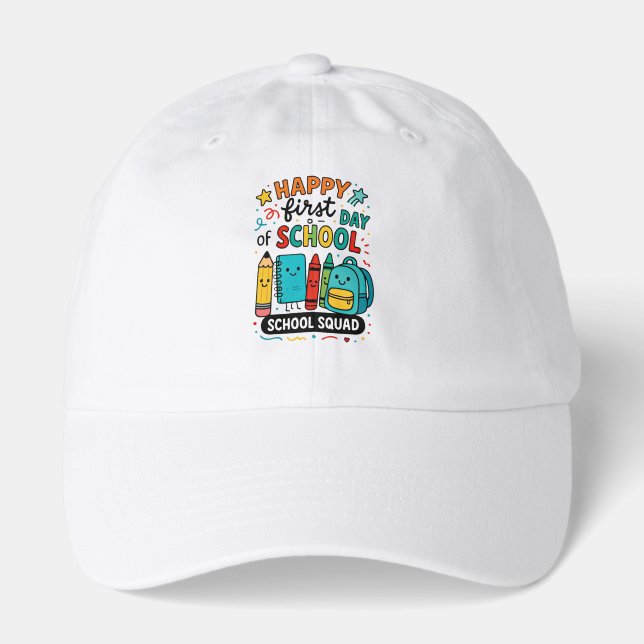 Happy First Day of School Hat (Front)