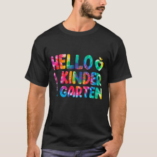 Happy First Day Of School Hello Kindergarten Tie D T-Shirt