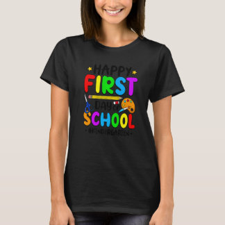 Happy First Day Of School Kindergarten Crew Teache T-Shirt