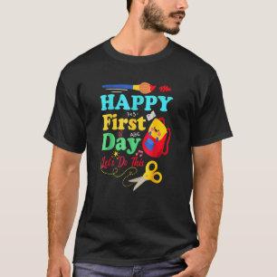 Happy First Day Of School Lunch Lady Back To Scho T-Shirt