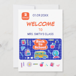 Happy First Day Of School! Message from Teacher Save The Date
