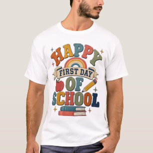 Happy First Day of School Retro T-Shirt