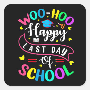 Happy First Day of School Square Sticker