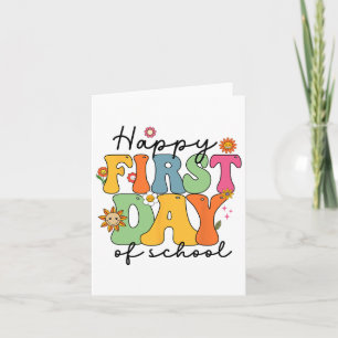 Happy First Day Of School Teacher Kids Ck To Schoo Card