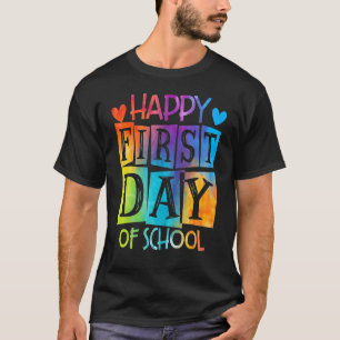 Happy First Day Of School Tie Dye Hello Back To Sc T-Shirt