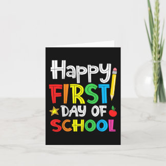 Happy First Day of School Welcome Back to School  Card
