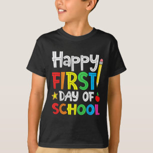 Happy First Day Of School Welcome Byck To School T-Shirt