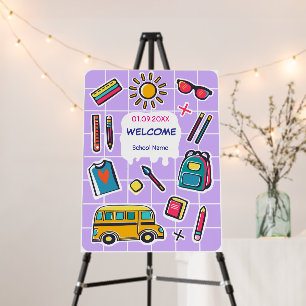 Happy First Day Of School WELCOME Foam Board