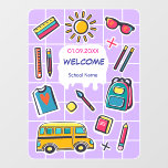 Happy First Day Of School WELCOME Wall Decal