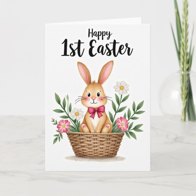 Happy First Easter Animal Card (Front)