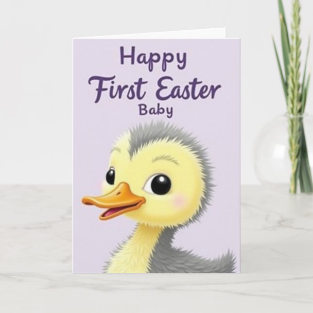 Happy First Easter Baby Card (Front)