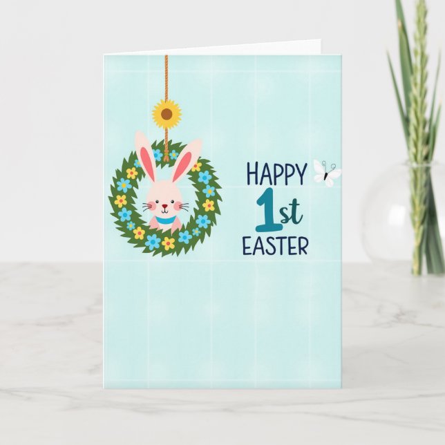 Happy First Easter Bunny Card (Front)