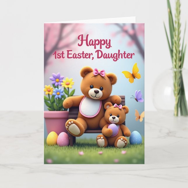 Happy First Easter Daughter Card (Front)