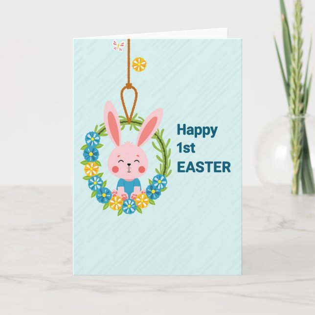 Happy First Easter Day Card (Front)