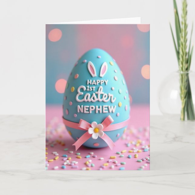 Happy First Easter Nephew Card (Front)