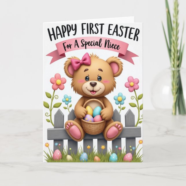 Happy First Easter Niece Card (Front)