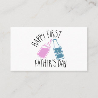 happy first father is day dad t-shirts calling card