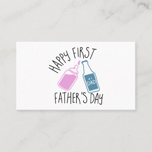 happy first father is day dad t_shirts calling card