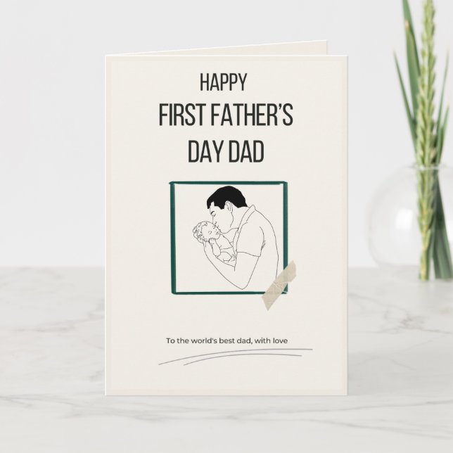 Happy First Father’s Day Card (Front)