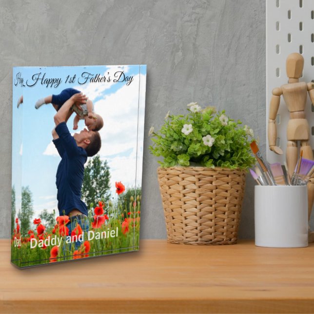 Happy First Father’s Day Custom  Photo Block (Creator Uploaded)