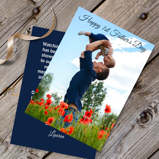 Happy First Father’s Day Custom Photo From Wife (Creator Uploaded)