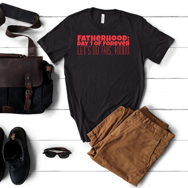 Happy First Father’s Day red letter humor T-Shirt (Creator Uploaded)