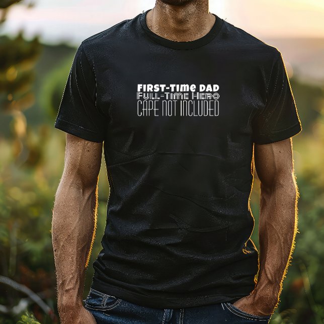 Happy First Father’s Day white letter humor T-Shirt (Creator Uploaded)