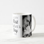 Happy First Father's Day 2 Photo Coffee Mug<br><div class="desc">A cute and special gift for the new dad for his first fathers day.</div>