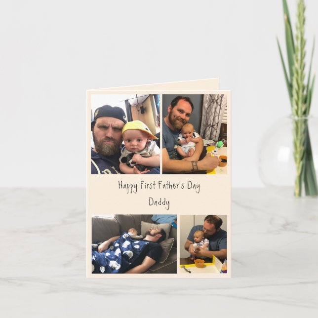 Happy First Father's Day Card (Front)