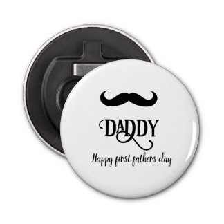 Happy first father's day custom bottle opener