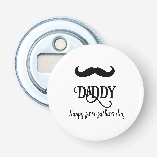 Happy first father's day custom  bottle opener (Front)